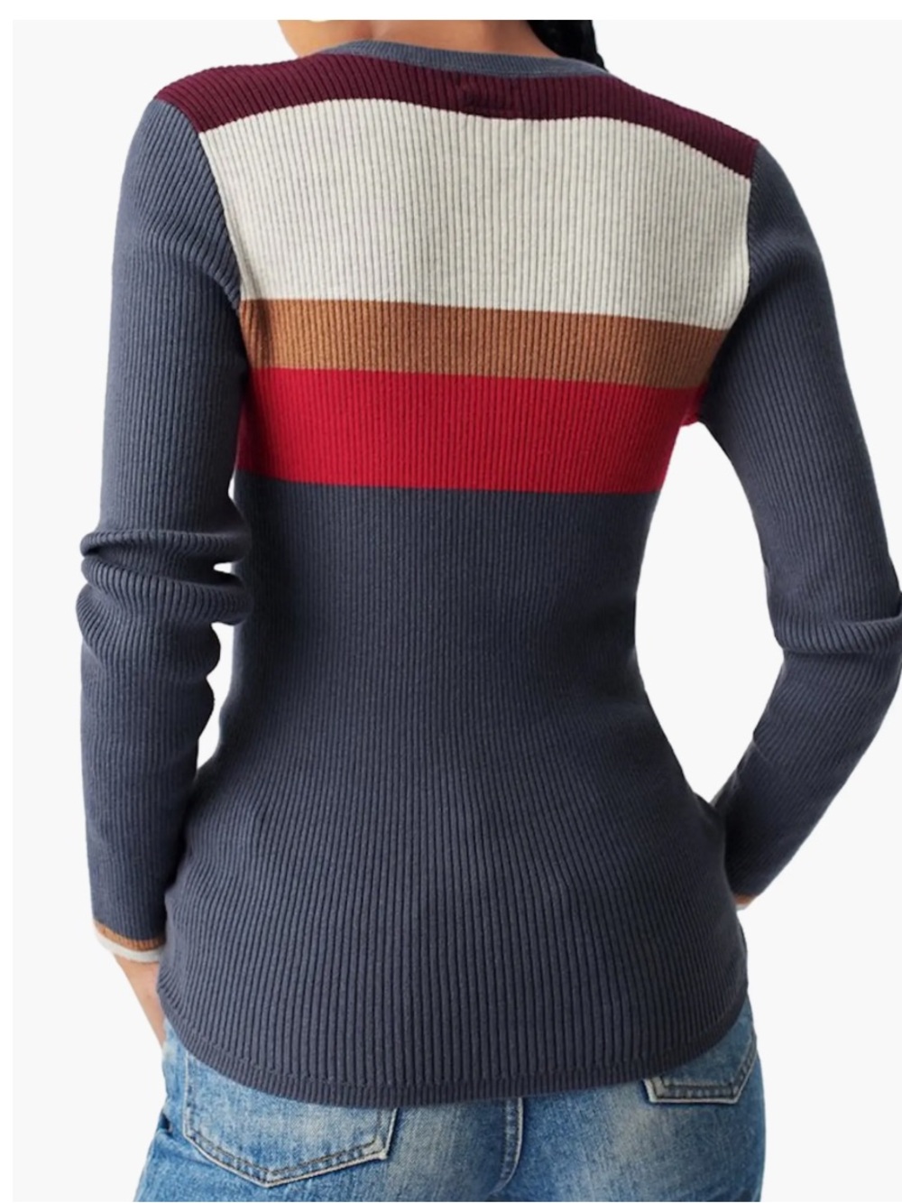 Faharty Mikki Organic Cotton & Cashmere Henley Top - Picture 2 of 6